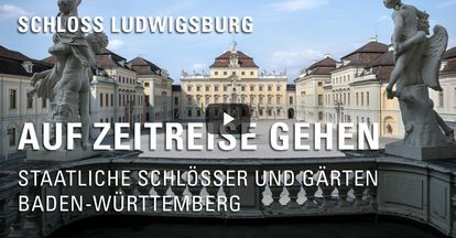 Startbildschirm des Filmes "Zeitreise mit Michael Hörrmann: Schloss Ludwigsburg"